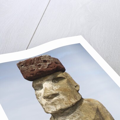 Ahu Tongariki statue called moai by Anonymous