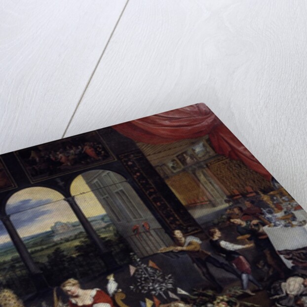 The Taste, the Hearing and the Touch. Allegory of the five senses by Jan Brueghel the Elder