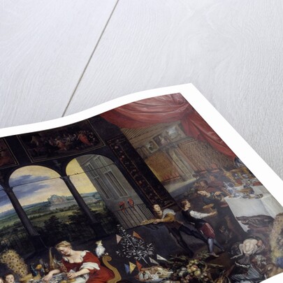 The Taste, the Hearing and the Touch. Allegory of the five senses by Jan Brueghel the Elder