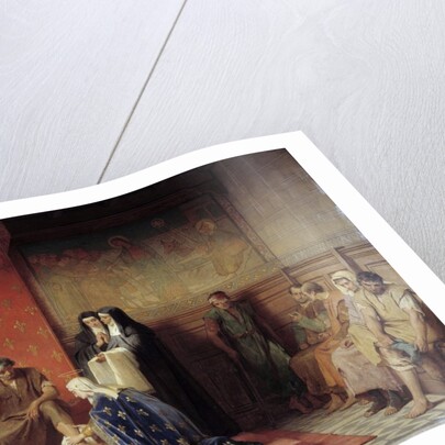 St. Elizabeth of France washing the feet of the Poor by Desire Francois Laugee