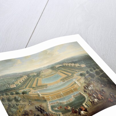Perspective view of the castle of Marly by Pierre Denis Martin