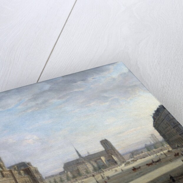 The City Hall of Paris in 1868 by Jan Ostoga de Miodoucheski