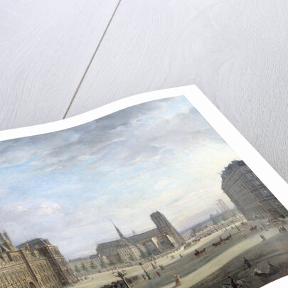 The City Hall of Paris in 1868 by Jan Ostoga de Miodoucheski