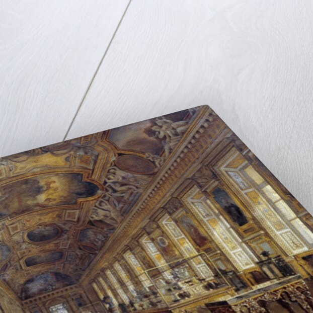 View of the Grand Galerie of Apollon in the Louvre Museum by Victor Duval