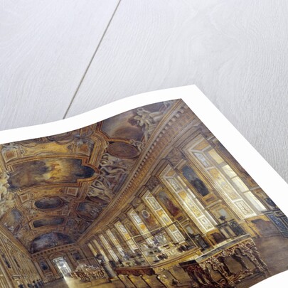 View of the Grand Galerie of Apollon in the Louvre Museum by Victor Duval