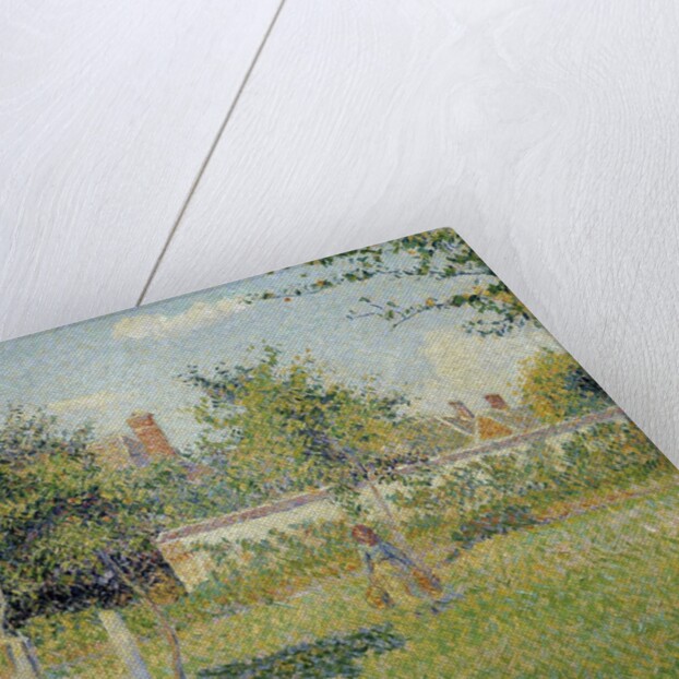 Woman in a Meadow at Eragny by Camille Pissarro