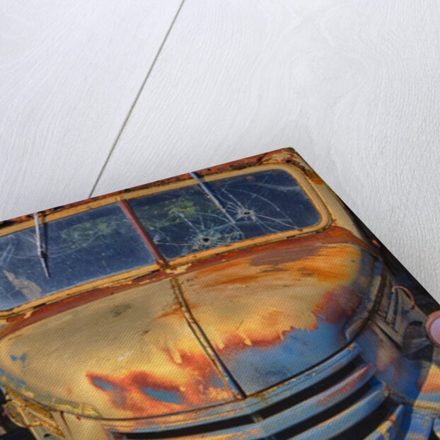 Old Chevy with rust and Fading Paint by Anonymous