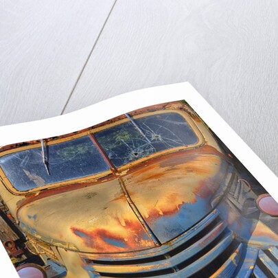 Old Chevy with rust and Fading Paint by Anonymous