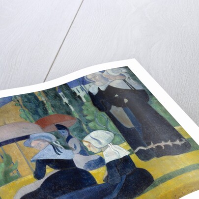 Breton women with umbrellas by Emile Bernard