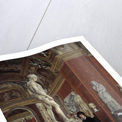 View of the Mars-rotunda and the Hall of Mecenas at the Louvre by Alphonse Hirsch