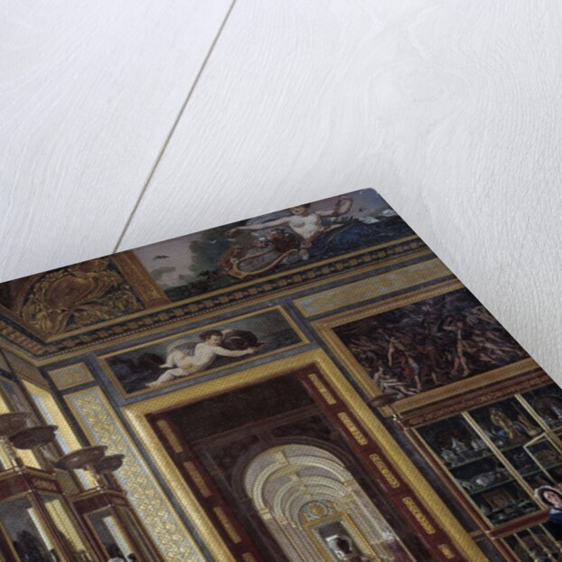 The jewelry Room of the Louvre and Charles X's adjoining rooms by Joseph Auguste