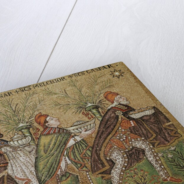 Magi Kings being guided by a star - mosaic Basilica of Sant'Apollinare Nuovo Ravenna by Anonymous