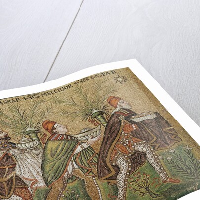 Magi Kings being guided by a star - mosaic Basilica of Sant'Apollinare Nuovo Ravenna by Anonymous
