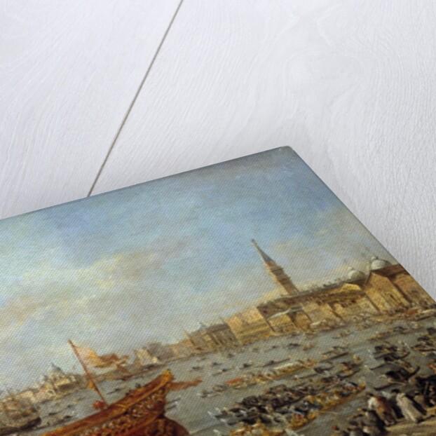 Departure of the Bucentaur to the Venice's Lido by Francesco Guardi