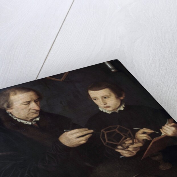 Portrait of Johann Neudorfer The Elder and his son by Anonymous