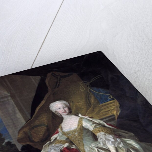 Full-length portrait of Maria Teresa Rafaela of Spain by Louis Michel van Loo