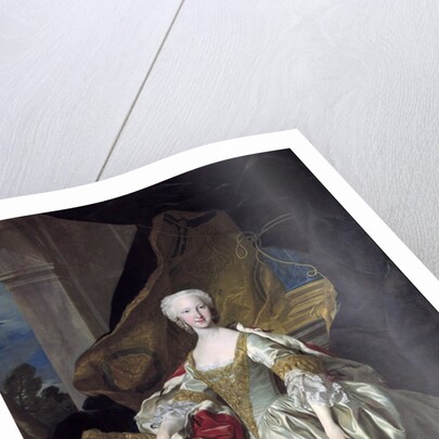 Full-length portrait of Maria Teresa Rafaela of Spain by Louis Michel van Loo