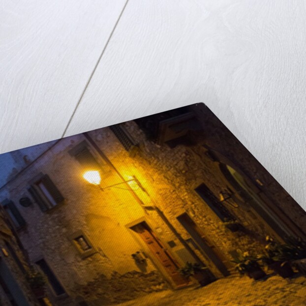 Night scene from the streets of Montefillairi chianti Tuscany by Anonymous