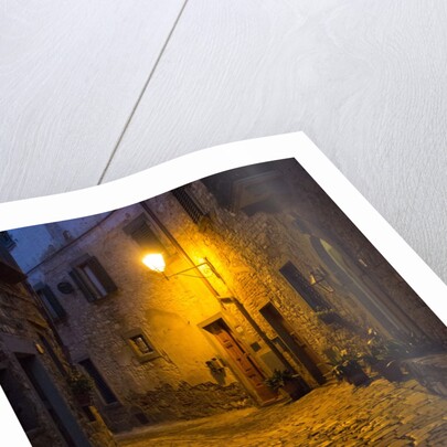 Night scene from the streets of Montefillairi chianti Tuscany by Anonymous