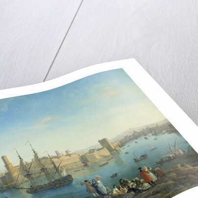 Entrance of the harbour of Marseille in 1754 by Joseph Vernet