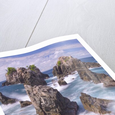 Spectacular and poetic view of rock formation called Gigi Hiu (Shark's Teeth), Lampung by Anonymous