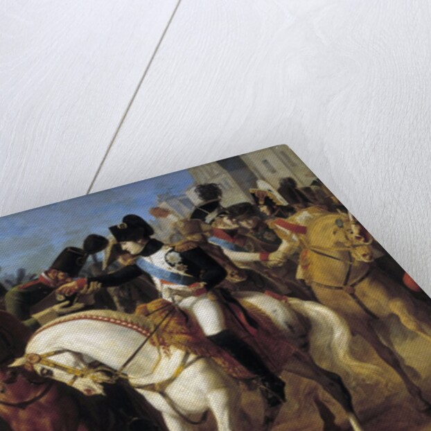 Detail of Napoleon decorating the Grenadier Lazareff at Tilsit by Jean-Baptiste Debret