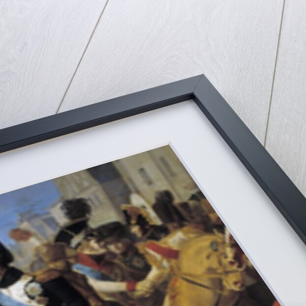 Detail of Napoleon decorating the Grenadier Lazareff at Tilsit by Jean-Baptiste Debret
