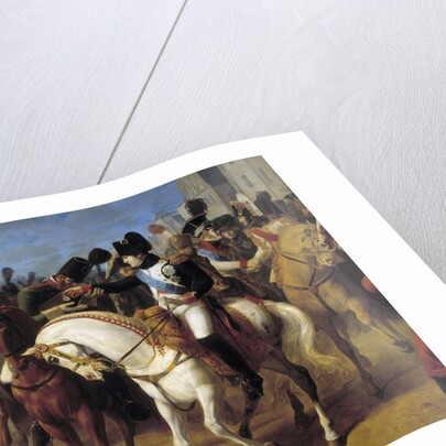 Detail of Napoleon decorating the Grenadier Lazareff at Tilsit by Jean-Baptiste Debret