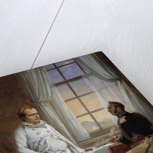 Portrait of Napoleon I Dictating his Memoirs to General Gourgaud by Charles Auguste Steuben