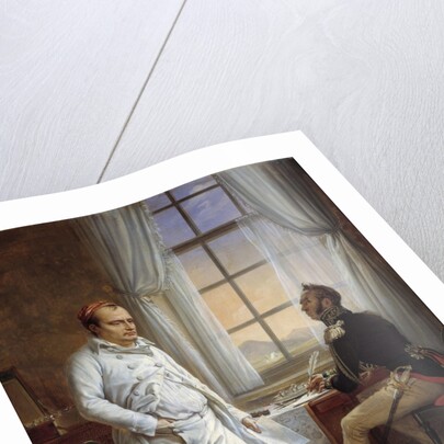Portrait of Napoleon I Dictating his Memoirs to General Gourgaud by Charles Auguste Steuben