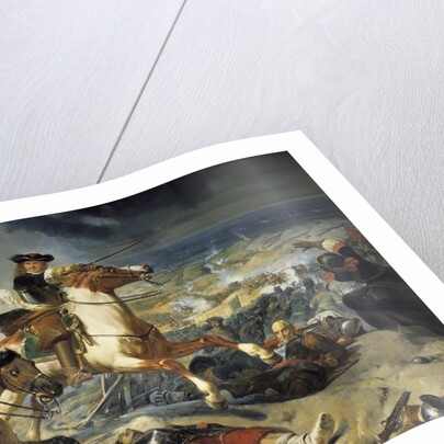 Turenne at the battle of the Dunes by Charles Philippe Lariviere