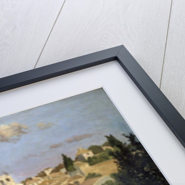 The pink dress or View of Castelnau-le-Lez by Jean Frederic Bazille