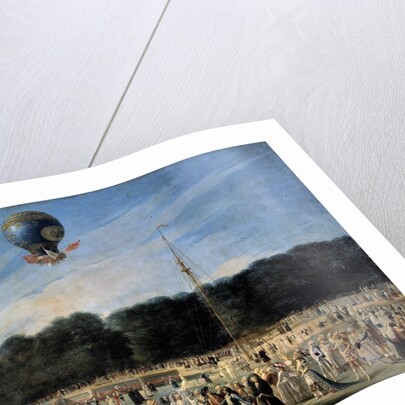 The Ascent of the Montgolfier Balloon at Aranjuez by Antonio Carnicero Mancio