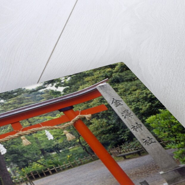 View of Torii Gate in Kenrokuen Garden, Kanazawa, Ishikawa Prefecture, Chubu Region, Honshu, Japan by Anonymous