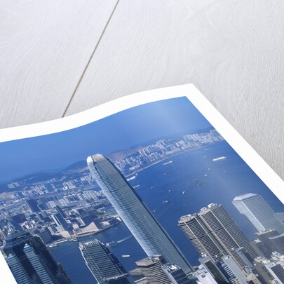 Skyline of Hong Kong seen from Victoria Peak, China by Anonymous