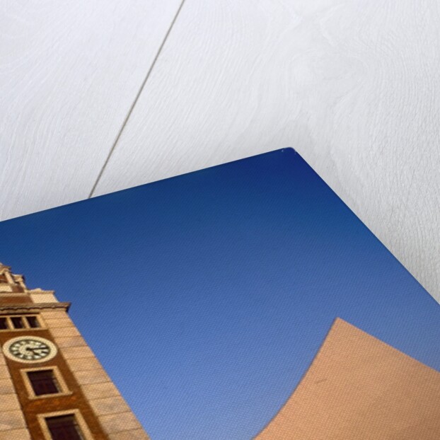 View of clock tower at Arts Centre, Tsim Sha Tsui, Kowloon, Hong Kong, China by Anonymous