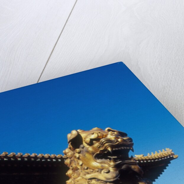 Guardian Lion at Forbidden City on Tiananmen Square, Imperial Palace, Beijing, Dongcheng District, China by Anonymous
