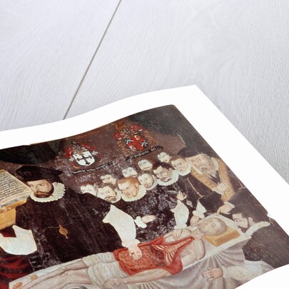 John Banister giving an anatomical lesson at the Barber-Surgeon's Hall in 1548 by Anonymous