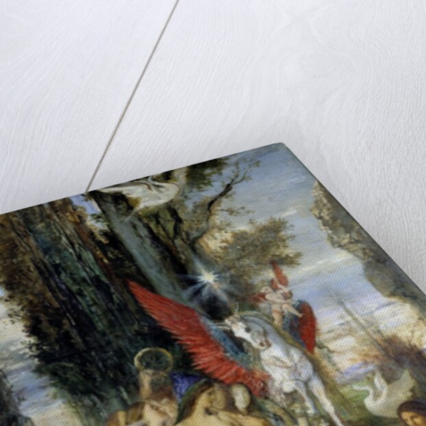 The Greek poet Hesiod and the Muses by Gustave Moreau