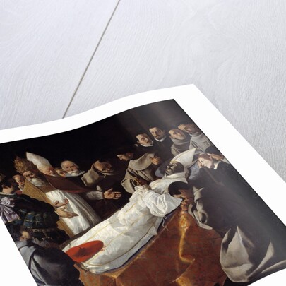 Exposure of the body of Saint Bonaventure by Francisco de Zurbaran