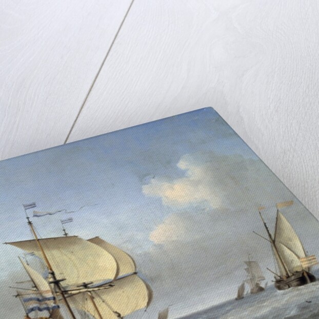 Marine with Flagship by Willem van de Velde the Younger