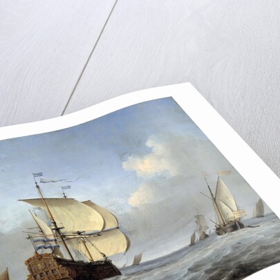 Marine with Flagship by Willem van de Velde the Younger