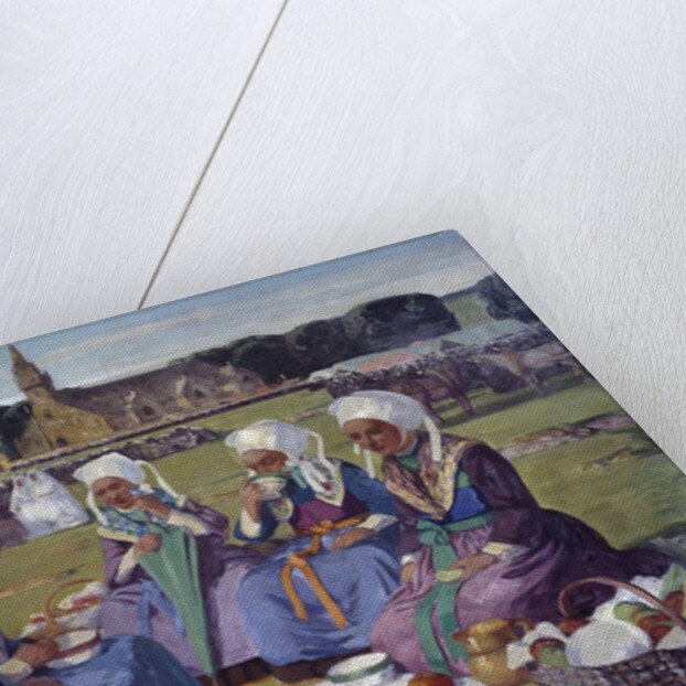 Women of Plougastel at the Pardon of Sainte-Anne-La-Palud by Charles Cottet