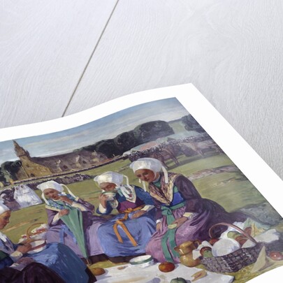 Women of Plougastel at the Pardon of Sainte-Anne-La-Palud by Charles Cottet