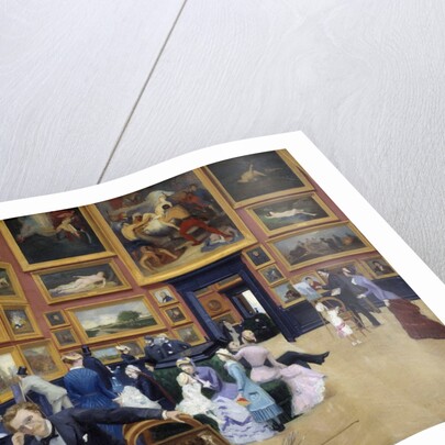 Interior view of the Musee des Beaux Arts of Rouen by Charles Angrand