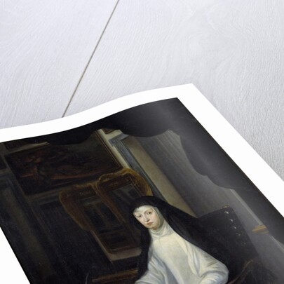 Portrait of Queen Mariana of Austria as a widow by Juan Carreno De Miranda