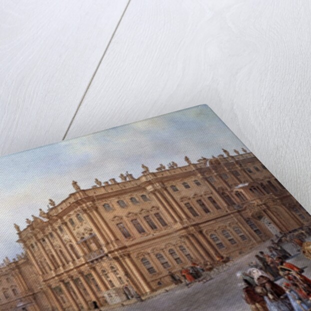 View of the Winter Palace in Saint Petersburg in 1843 by Vasily Sodovnikof