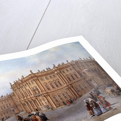 View of the Winter Palace in Saint Petersburg in 1843 by Vasily Sodovnikof