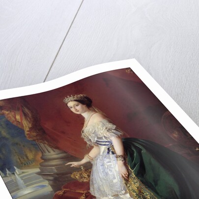 Portrait of Empress Eugenie in court dress by Anonymous