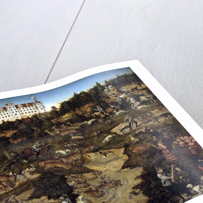 Hunt in honour of Charles Quint at the Hartenfels Castle near Torgau by Lucas Cranach the Elder